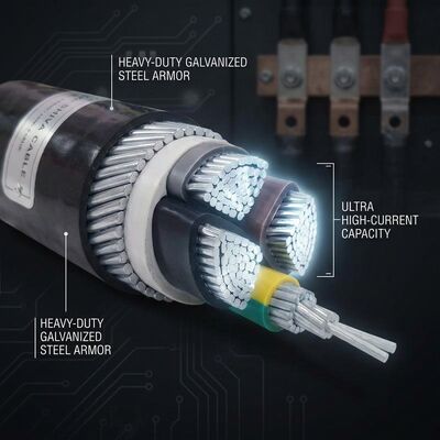 ABC 4x35mm2 UV Stabilized PVC Insulated Aerial Bundled Cable Overhead 0.6/1kV IEC60502 pemasok