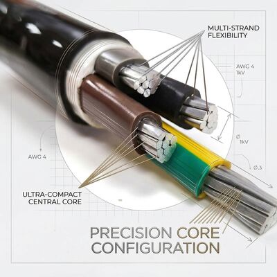 NYY 4x70mm2 Anti UV PVC Insulated Cable Direct Burial Sunlight Resistant 0.6/1kV IEC60502 pemasok