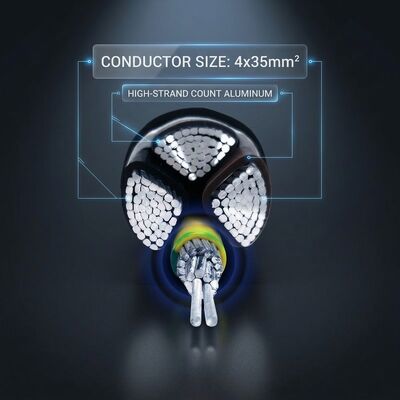 N2XCH 4x25mm2 LSZH PVC Insulated Cable Low Smoke Zero Halogen 0.6/1kV IEC60502 pemasok