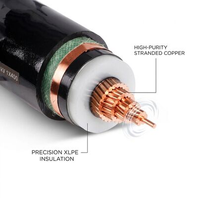 Kabel Daya Murni Tembaga Berinsulasi XLPE dengan Resistansi Konduktor Rendah 0.6/1kV pemasok