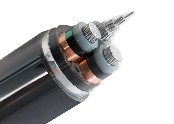 Shenghua Group 240mm2 XLPE 3 Core Armored MV Kabel Listrik Cabling Galvanized 15kV Steel Tape Armored Aluminium Cable pemasok