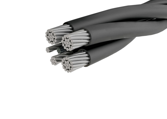ABC Aluminium Aerial Bundled Cable ASTM Standard Cross Linking Sheath pemasok