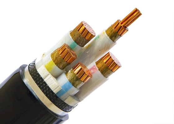 Kabel Listrik Lapis Baja Inti Tunggal Shanghai Shenghua 1kV Konduktor Tembaga Berinsulasi PVC Kabel Lapis Baja Pita Baja Tahan Karat