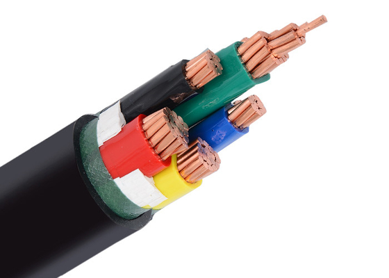 Kabel Shanghai Shenghua U-1000V Tanpa Lapis Baja Konduktor Aluminium Tiga Inti Berinsulasi & Berselubung PVC