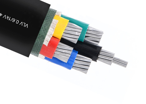 Kabel Konduktor Aluminium Tanpa Lapis Baja 0.6/1kV Berinsulasi & Berselubung PVC 5 Inti Shanghai Shenghua Five Core