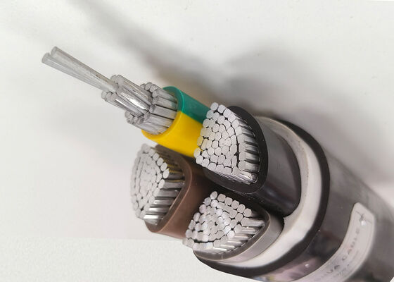 Kabel terisolasi aluminium PVC tahan lama 0,6/1kV untuk distribusi listrik tegangan rendah yang andal