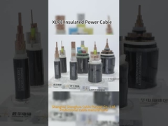 XLPE Insulated Black PVC Power Cable Copper / Aluminium Conductor